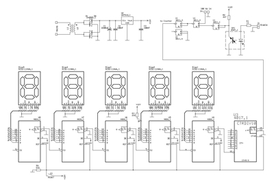 Complete schematic for the counter device