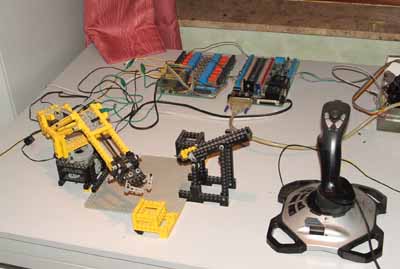 Screenshot of the robot with the joystick